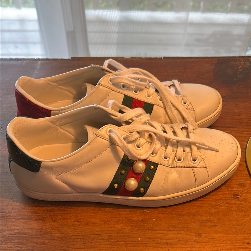 Gucci Red and Green Sneakers Low-Top